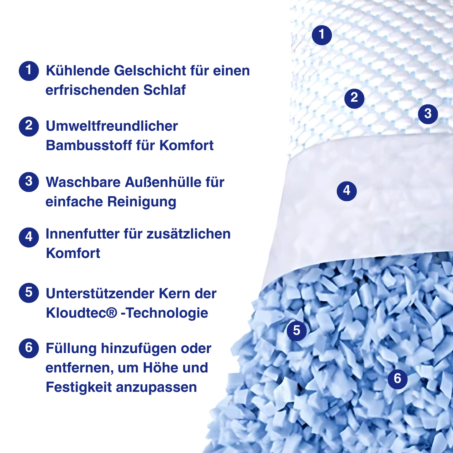 KLOUD® - Verstellbares Ergonomisches Kissen