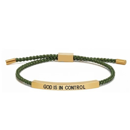 God Is In Control - Adjustable Bracelet