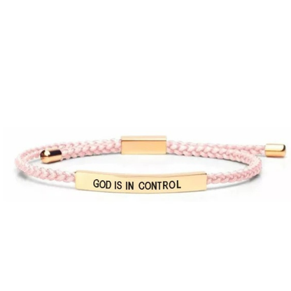 God Is In Control - Adjustable Bracelet